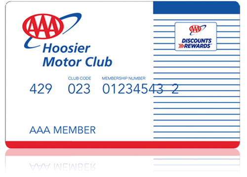 AAA Hoosier Motor Club Membership Card