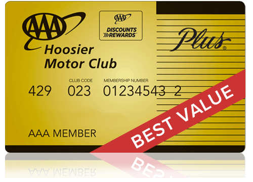 AAA Hoosier Motor Club Example Membership Card