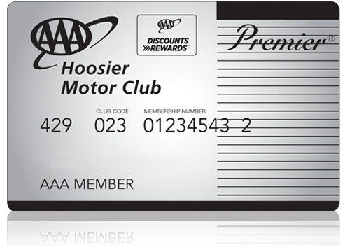 AAA Premier Hoosier Membership Card