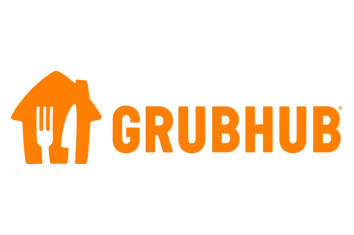 Grubhub logo in orange