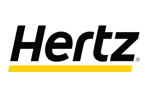 Hertz logo, black and gold