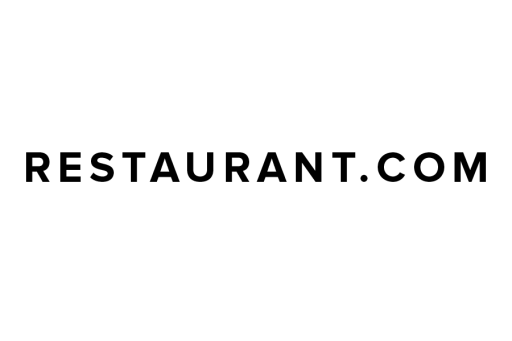 Restaurant.com logo in black text